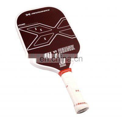 2024 New Aramid Red Carbon fibre pickleball paddle T700 Thermoformed carbon fiber Pickleball paddle PP honeycomb core