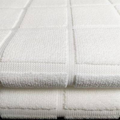 110*210cm High Quality 100% Polyester Jacquard Muslim Haji Ihram Towel Spot Pilgrimage Towel White Ihram Hajj and Umrah Towel photo-2
