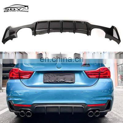 F32 F33 MP Style two sided double out High Quality Rear Diffuser Rear Bumper Lip Rear Splitter For BMW 4 Series F32 F33