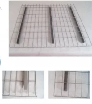 Commercial Storage U Support Detachable Punch Deck Pallet Racking Wire Mesh Decking
