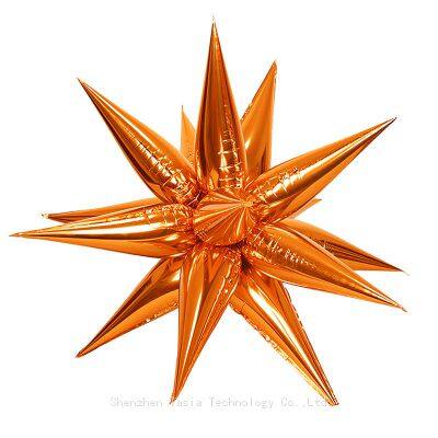 Hot Selling 26-Inch Starburst Foil Balloons - Exploding Design for Graduation & Holiday Parties