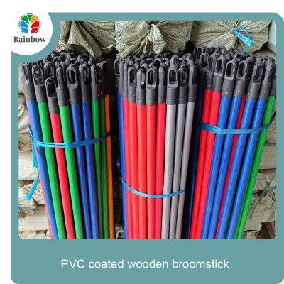 Manufacture factory hot selling 120cm length wooden broomstick for home cleaning