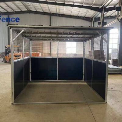 Cheaper Price Easy to Disassemble Portable Horse Stables Horse Boxes With Roof Customized 6ft 7ft 8ft Horse Yard photo-5