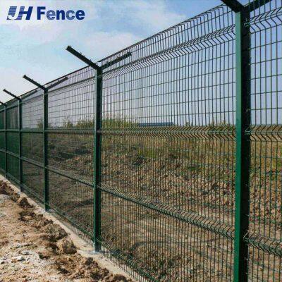 Malla de alambre soldado para jardín recubierta de polvo de alta calidad, valla de malla tridimensional