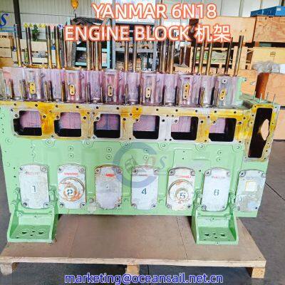 Yanmar 6N18 Engine Block(Genuine,2nd-hand,in good condition)