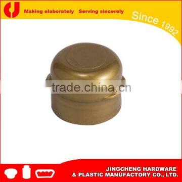 Top sale 28mm gold flip top cap with theft proof ring