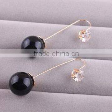 Promotional Fashion New Teardrop Beads Pendant Womens Hoop Earrings photo-4