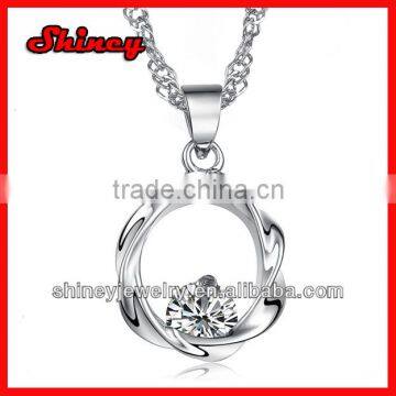 sterling silver stock order,factory wholesale cheap romantic pendant