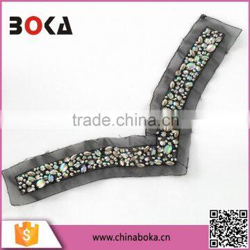 BOKA V-NECK STONE BEADS FOR NECKTRIM FACTORY DIRECT SELL NECK COLLAR