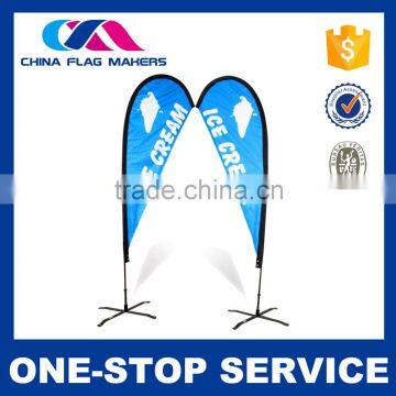 Fashion Style Custom Printing Feather Flag Fiber Glass Poles photo-4