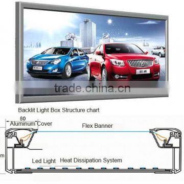 fabric snap frame aluminum light box with click system