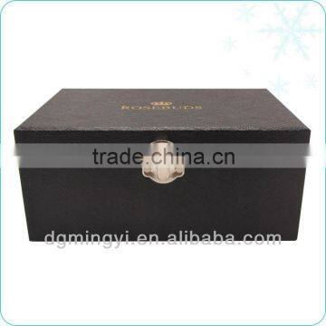 kraft paper lid gift boxes with lock