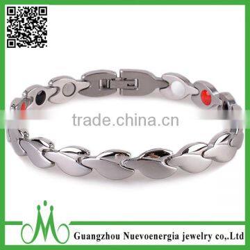 Latest Stainless Steel design 4 in 1 Magnetic Negative Ion Bracelet