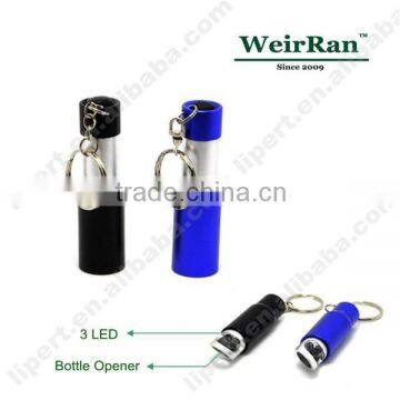 (1500029) High Quality Bottle Oener Portable Mini LED Flashlight Keychain