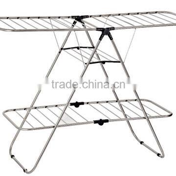 Stainless Steel metal Clothes Rack,Foldable Clothes Drying Rack Arier