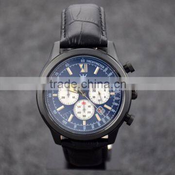 Fashion Sport Chronograph Men Watches Luxury Quartz Miyota Auto Date Stainless Steel Water Resistant Leather Sapphire Glass Lum photo-2