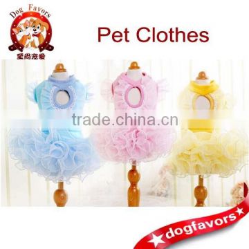 Spring and summer wave lollipop drops tutu Teddy pet dog clothes wholesale supplies