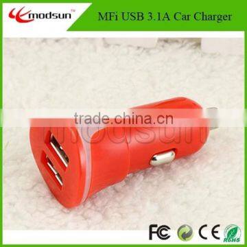 MFI car charger 3.1A for mobilephone