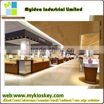 Fashion hot selling wooden jewelry store furniture for jewellery shop interior decoration