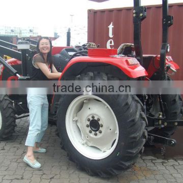 60hp farm tractor for sale 4x4wd with front end loader,cabin,A/C,EEC paper