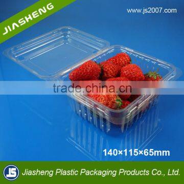 2016 new style PET transparent disposable plastic food tray for fruit or strawberry