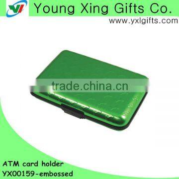 Anti-scanning embossed Credit card holder new concept embossed full siredit card holder