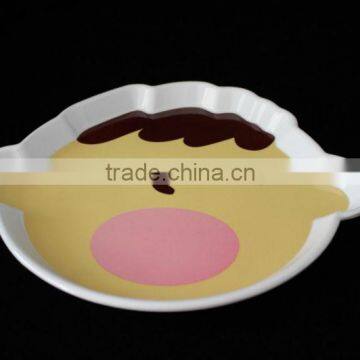 12.5 inch head shaped melamine tray