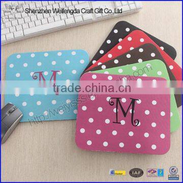 Fashion Plastic Printed Rubber Mouse Pad