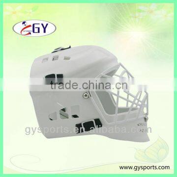 white/black floorball goalie helmet/mask GY-FM23