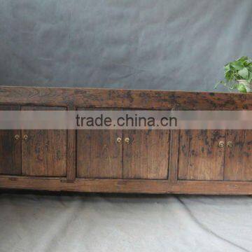 Recycled wood furniture six door cabinet antique chinese style