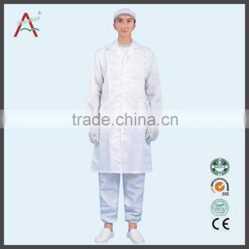 20% cotton and 80% ployester hospital overalls white lab coats