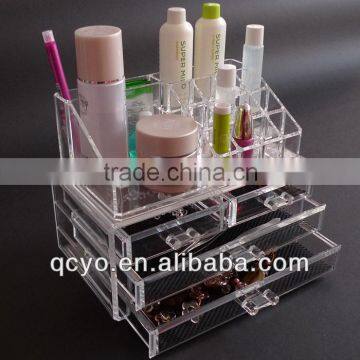 wholesale acrylic makeup organizer with drawers