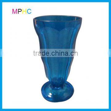 Factory Wholesale Transparent Plastic Dessert/Juice/Mile Glass with stand