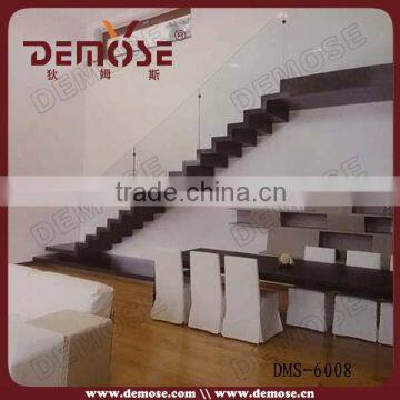 2016 U Shaped stainless steel 304 glass staircase