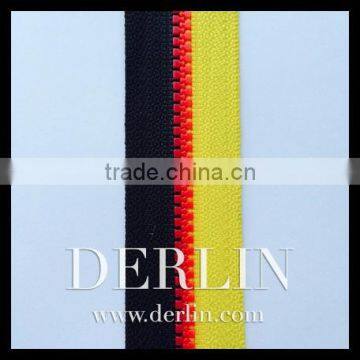 Germen Flag Contrast Colour Plastic Resin Vislon Delrin Zipper photo-2