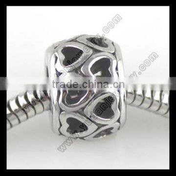 Custom engrave heart metal beads