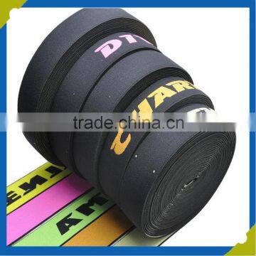 Different color custom logo jacquard elastic polyester webbing for underwear