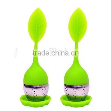 Silicone and 304 stainless steel tea infuser wholesale                        
                                                Quality Choice