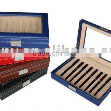 8pens display PU Leather pen box