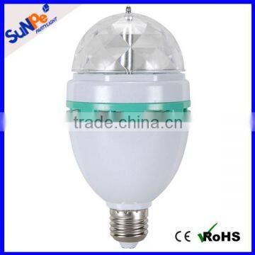 White Self-Rotating LED Disco Light Ball Price For Home Party Light Night