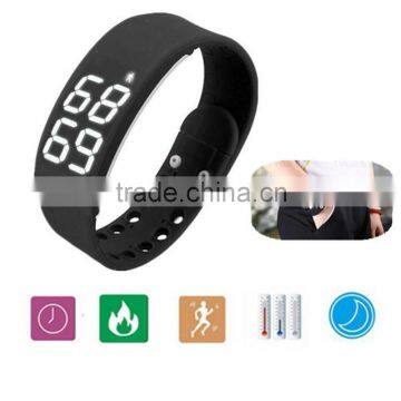 3D Pedometer USB Wristband Pedometer Smart Sports Bracelet LED Silicone Bracelet Sleep Monitor Christmas Gifts Watch photo-6