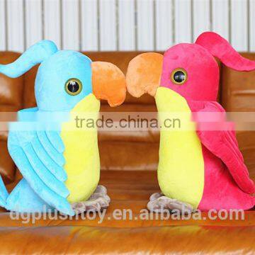 Custom plush toy stuffed parrot plush birds for kids