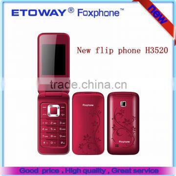 2.4inch dual sim H3520 factory price filp phone