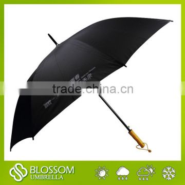 2016 Customized Logo Printed Wood Handle Promotional Rain Umbrella