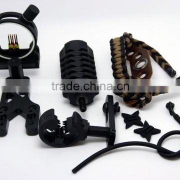 UPGRADE KIT COMPOUND BOW-STABILIZER OPTIC SIGHT ARROW REST Peep String 6 in 1set