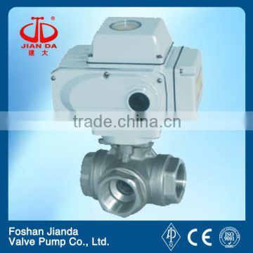 threaded electrical tee ball valve