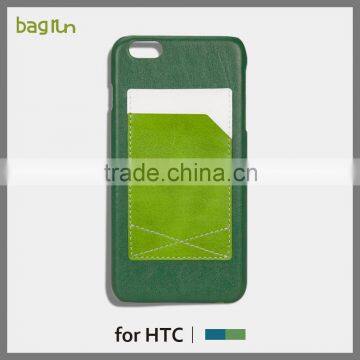 Simple Style Genuine Leather Back Phone Case for iPhone 6s with slot card phone case function