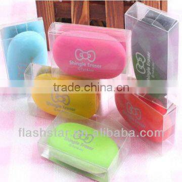 Creative fashion cobblestone shaped eraser/environmental protection eraser/low price promotional eraser with printing