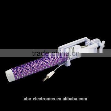 2016 Wholesale Colorful Monopod Bling Selfie Stick in Hot-selling photo-4