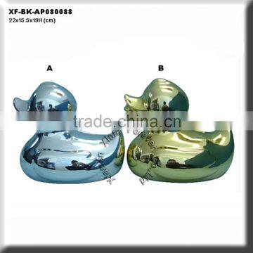 chrome plating ceramic duck cash box